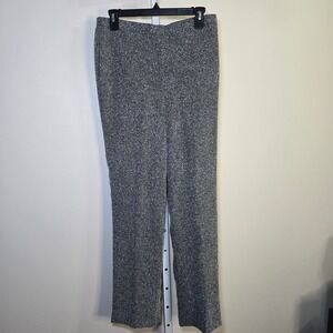 Alfred Dunner Classic Fit Women's Size 8 Black‎ White Tweed Herringbone Pants
